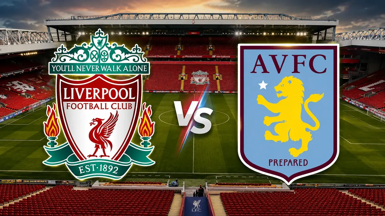 توقيت مباراة ليفربول واستون فيلا في الدوري الإنجليزي والقنوات الناقلة